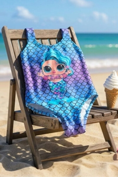 Morbellabutikaksesuar Kız Çocuk Bebek Desenli Mayo - Bikini