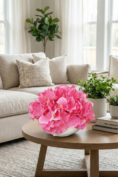 adresiburasi وعاء خرساني أزرق بلون الكوبالت ıda زهرة طاولة من الأوركيد الاصطن...