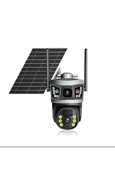 DUAL 4G Surveillance Camera, 2 Lenses, 360° – 6MP Ultra HD, 7W Solar Panel