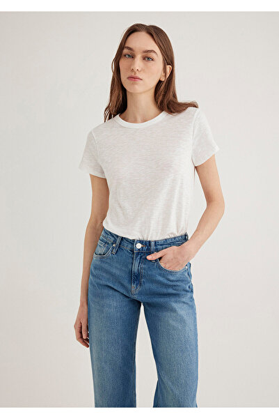 Mavi Ecru Basic T-Shirt Regular Fit 1613075-70057