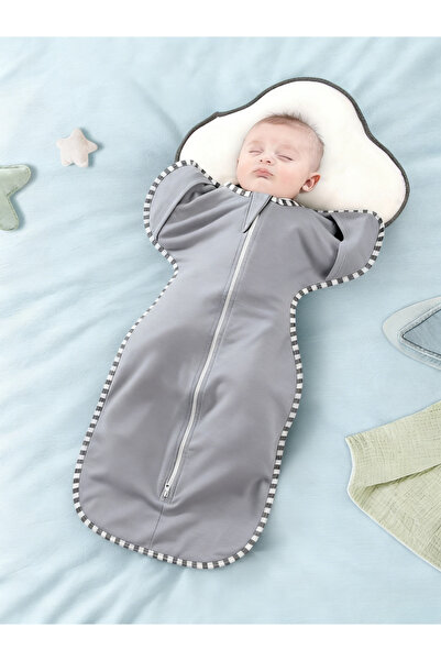 joybuy لفافة قماط للأطفال مقاس متوسط - كيس نوم للأطفال مع ذراعين، سحاب ثنائي ...