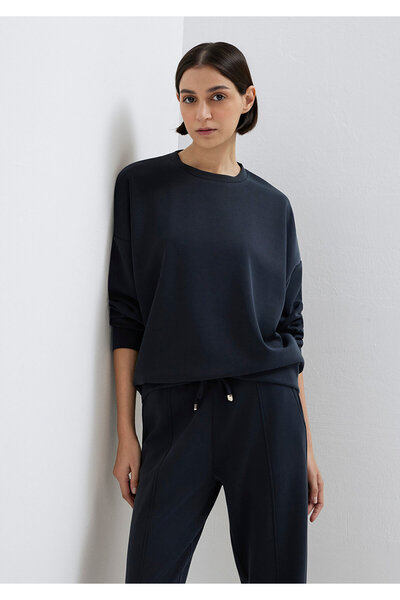 Mavi Lux Touch Tencel Tm Schwarzes Modal-Sweatshirt 168837 -900