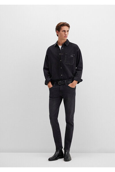 Mavi بنطلون جينز Kvnç أسود رمادي دخاني 001070-34804