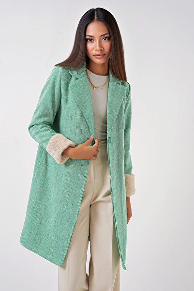 Hiccup Παλτό από μαλλί με σχέδιο χρινού γιακά BDART