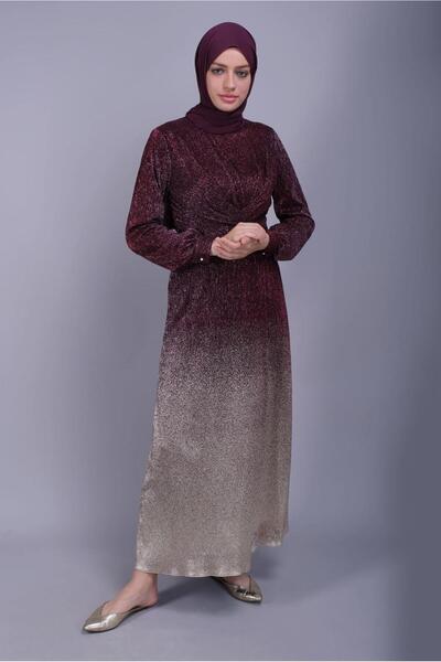 Alvina فستان بحزام مطبوع على شكل صوف 40830