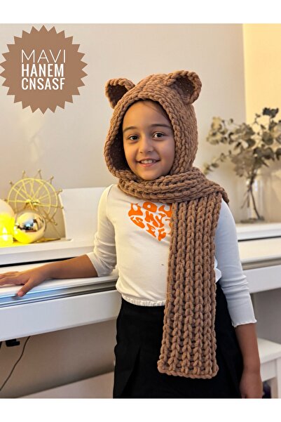CNSASF Girl-Boy Children's Scarf Beanie / Balaclava Puffy