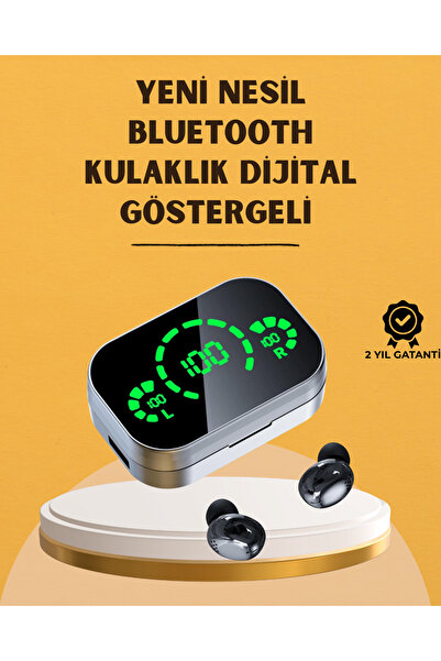 Kanonik Education سماعات رأس لاسلكية مع شاشة LED - مزودة بميكروفون لإلغاء الض...