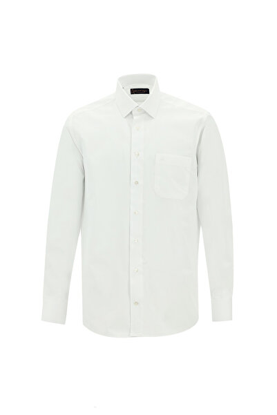 Abdullah Kiğılı Uzun Kol Klasik Desenli Pamuk Gömlek