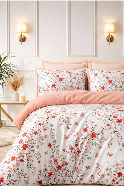 Always Double Sided Double Duvet Cover Set with Elastic Sheets