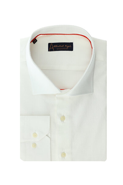 Abdullah Kiğılı Long Sleeve Classic Patterned Cotton Shirt