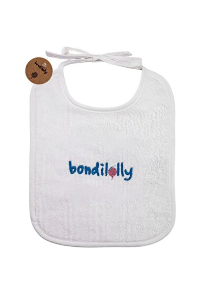 Bondilolly Patterned Embroidered Cotton Baby Bib