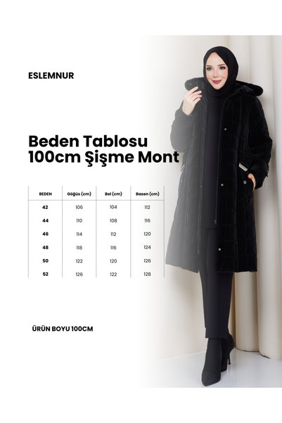 ESLEMNUR Geacă puffer Nova Fabric, 100 cm
