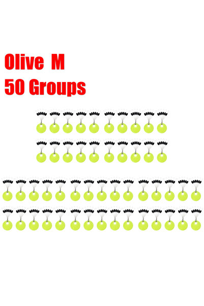 APWIKOGER زيتون متوسط ​​50 مجموعة 10-50 مجموعة فاصوليا فاصلة معدات صيد الكارب...