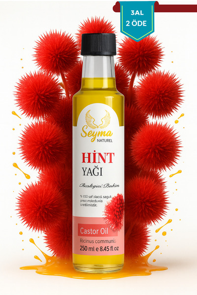 Şeyma natural Hint Yağı Hekzan Içermez (CASTOR OİL) 250 ML