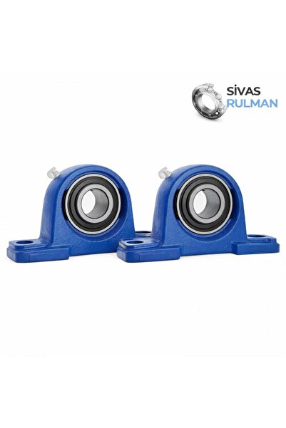 Şahin Bilya Ucp 204 Yataklı Rulman P204 Bilyalı Yatak 20mm Iç Ölçü (2.li Paket)