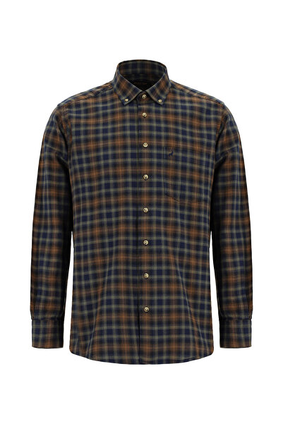 Abdullah Kiğılı Long Sleeve Regular Fit Lumberjack Plaid Button Collar Cotton...