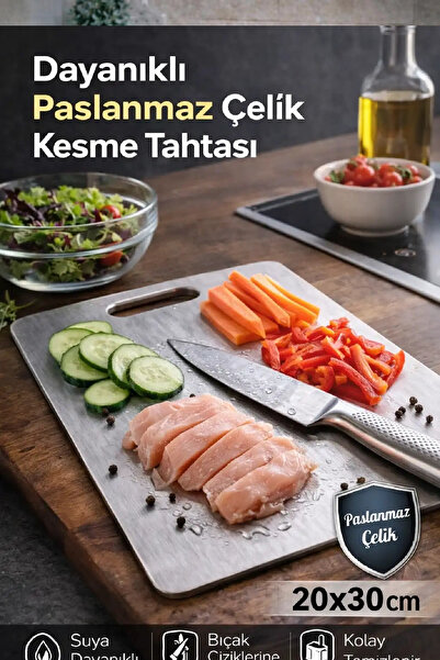 Berdina Home Stainless Steel Metal Dough Board Protector Cutting Steel Board ...