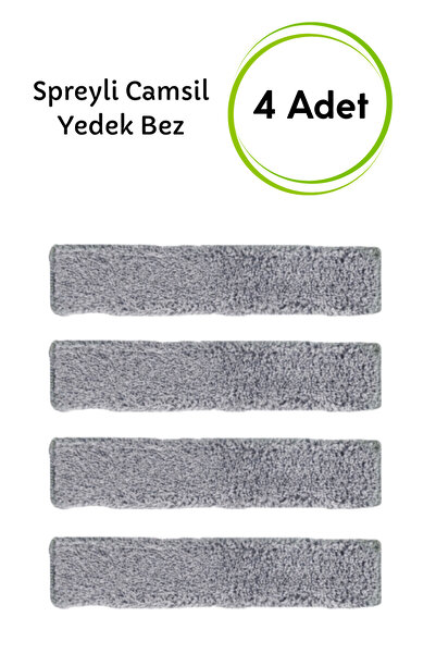 Grothe Spreyli Camsil Yedek Bez - 4 Adet - Spreyli Çekpas Su Hazneli Silikonl...