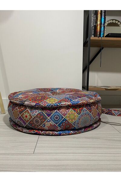 COLORMİX 60 Cm Yer Minderi,Meditasyon,Yoga,Hobi Bahçesi,Cafe,Çay Bahçesi,Ev içi