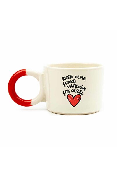 PALTO TASARIM Eksik Olma Çünkü Varlığın Çok Güzel Krem Parlak Düğüm Kulp Finc...