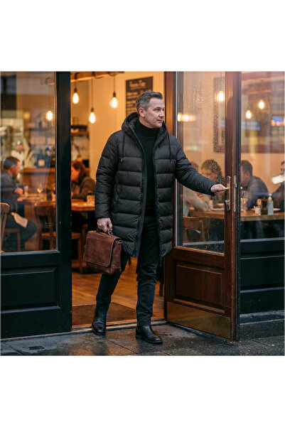 Penelope 100% Goose down Vento Men's Coat - Black XL