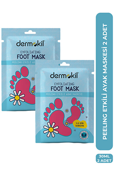 Dermokil Peeling Etkili ( Soyulabilir ) Ayak Maskesi 30 Ml 2 ' Li Set