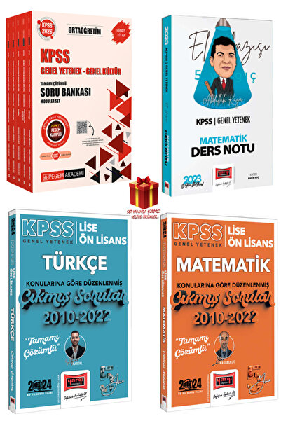 Pegem Akademi Yayıncılık 2026 KPSS Ortaöğretim Soru Bankası+Matematik Ders No...