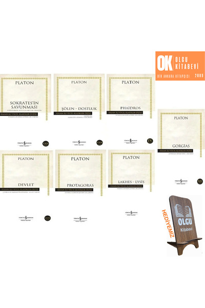 TÜRKİYE İŞ BANKASI KÜLTÜR YAYINLARI Devlet - Şölen Dostluk - Sokrates’in Savu...