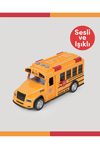 LETS BE CHILD Sesli ve Işıklı Okul Otobüsü