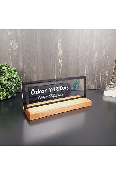 hediyekralı Mali Müşavirlere Özel Modern Tasarımlı Masa Isimliği