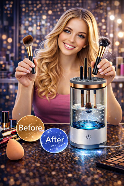 NIDAGE Automatski uređaj za čišćenje četkica za šminku