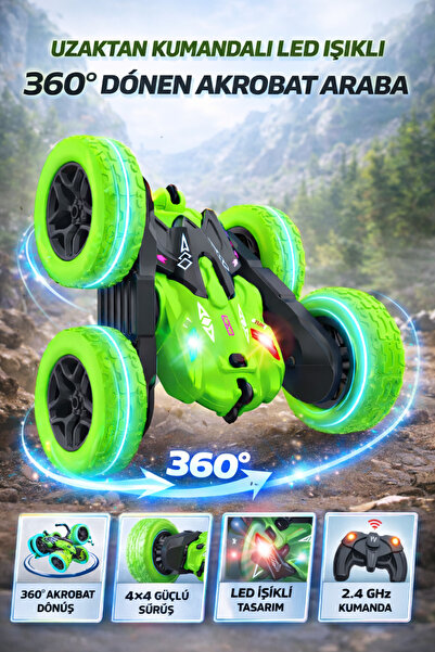 YILDIRIM OYUNCAK Uzaktan Kumandalı Full Fonksiyon Işıklı Şarjlı 2.4 Ghz 4 Tek...