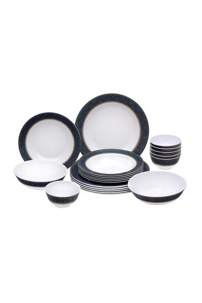 ROYALFORD طقم عشاء من الميلامين مكون من 20 قطعة - RF7437