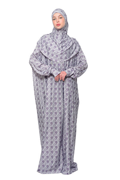 Altobeh Practical One-Piece Sun Patterned Sleeves and Removable Headscarf Lyc...