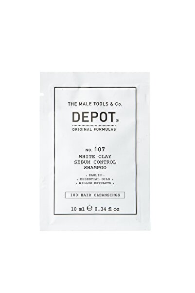 DEPOT , 100 Loțiune de curățare a părului nr. 107, Caolin, Șampon pentru păr,...