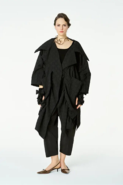 BİZE Jakarlı Kap - Siyah