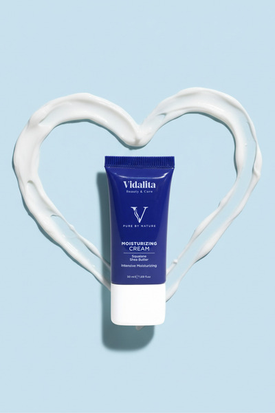 Vidalita Beauty & Care 2 Pieces Squalene & Shea Butter Intensive Moisturizing Face Cream 50 ml - Skin Barrier Repairing Daily Moisturizing Cream