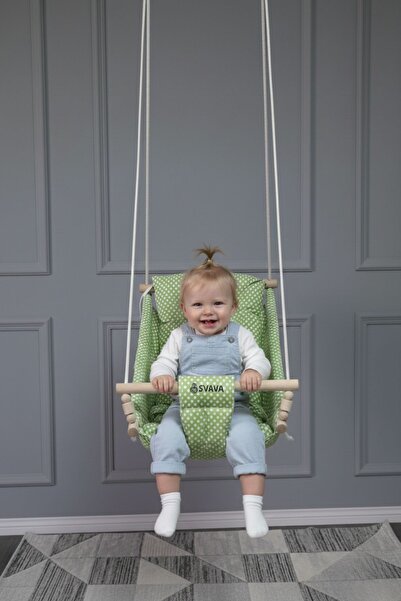 Svava Rüya Ahşap Bebek Hamak Ev Tipi Tavan Salıncak