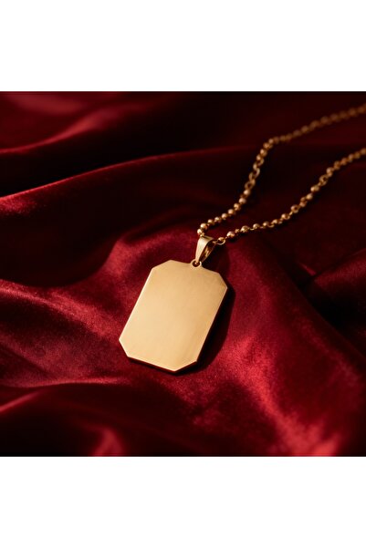 Uşaklıhafız 1945 14 Ayar Altın Plaka Kolye Ucu (Küçük boy)