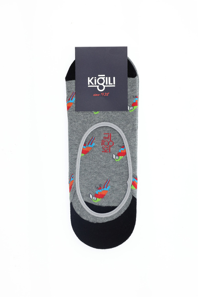 Kiğılı Set de 2 șosete loafer cu model din bumbac