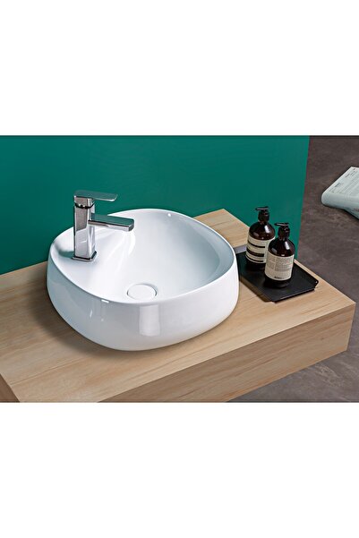 LENA E-2108 Tezgah Üstü Porselen Lavabo