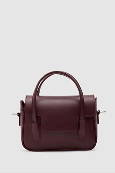 Shule Bags Dimple Retro Hand and Crossbody Bag Burgundy