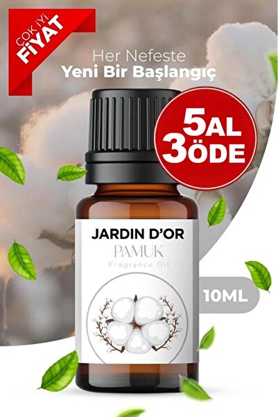 JARDIN D'OR Pamuk Esansiyel Uçucu Koku Yağı Buhurdanlık Yağı Difüzör Esansı O...