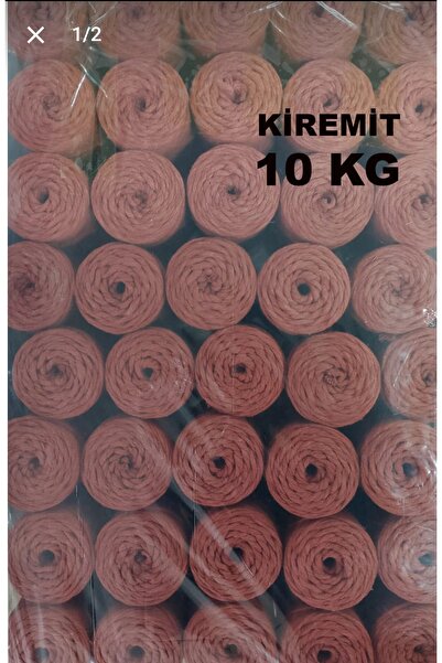 K&D SİLVER حبل مكرامية 3 مم قابل للسحب 10 كجم 40 قطعة 250 جرام بلاط