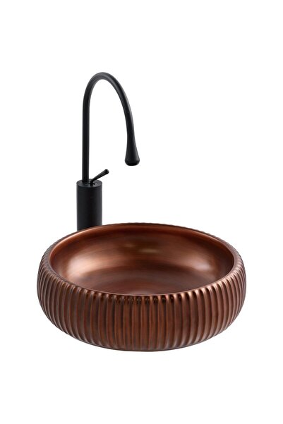 LENA E-4161X Tezgah Üstü Porselen Lavabo
