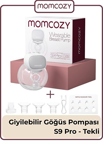 Momcozy S9 Pro Taşınabilir Göğüs Pompası (1 Adet, Gri)