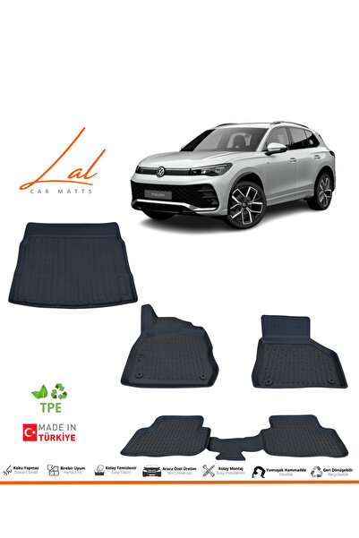 Lal Volkswagen Tiguan 3D Havuzlu Paspas Alt Kademe Bagaj Havuzu Seti (2024 ve...