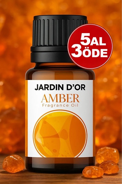 JARDIN D'OR Amber Esansiyel Uçucu Koku Yağı Buhurdanlık Yağı Difüzör Esansı O...