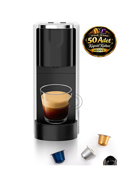 Omnex ماكينة صنع القهوة بالكبسولات من أوكس برو – ضغط 20 بار، لون أبيض