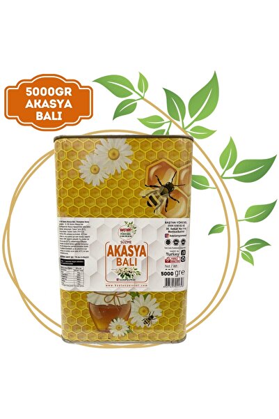 Baştan Yöresel 5kg Teneke Akasya Balı (tanıtım Amaçlı)